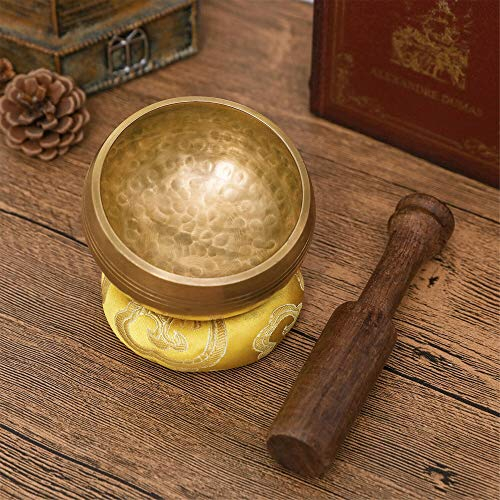 Gandhanra Full Moon - Juego de cuencos tibetanos, cuenco de meditación, cuenco de chakras, cuenco de curación (20 cm)