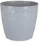 Home Garden Ornaments Grey Plant Pots Indoor 20cm Diameter – Round Plant Pot with Glossy Crystal Surface – Decorative Flower Pot – Plastic Flower Pots Outside (Ø20cm, Grey Crystal)