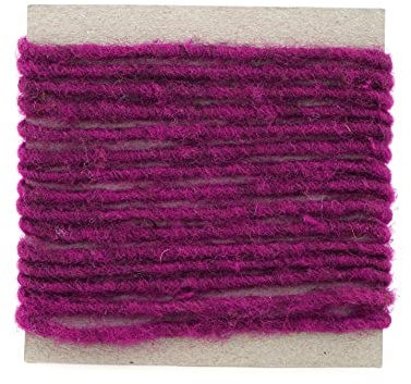 finemark 3 m x 3-4 mm Wollkordel PINK Fuchsia Wolldocht Kordel 100% Wolle Filzband Dekoband Schleifenband Geschenkband Filzkordel Wollschnur Wollband Bastelwolle