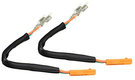 Motorrad Blinkerkabel, Asudaro 2St. Motorrad Blinker Kabelstecker Adapter Motorrad Blinker Adapterkabel Blinker Kabel Anschluss Kompatibel mit Ninja Z125 Z250 Z300 Z650 Z900,Schwarz