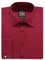 Men's Plain Dress Shirts,Long Sleeve,Double French Cuff with Cufflinks Included,Regular Fit, 14 Colours, Business Wedding Work Shirt by Janeo British Apparel. Burgundy, 15.5 inches