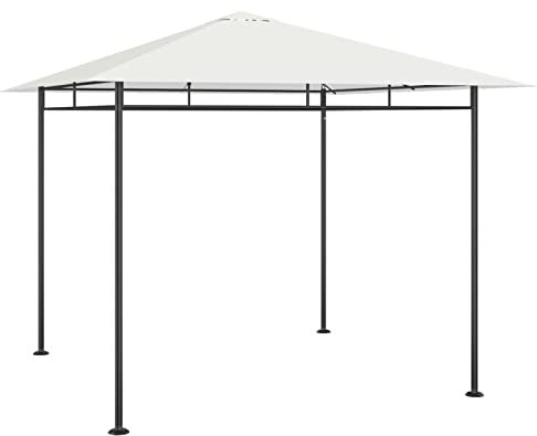 Gecheer Gazebo Pergola da Esterno con Struttura in Acciaio e Tessuto,3x3x2,7 m,4x3x2,7 m,Padiglione da Giardino con Struttura in Acciaio,Gazebo Padiglione con Struttura in Acciaio