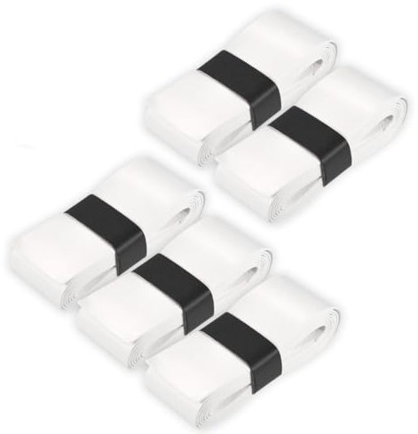 Grip Padel - Overgrips Padel - Packung 5 Overgrip Padel glatt + Padel Aufkleber (glatt)