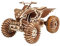 Wood Trick Quad Bike 3D Holzpuzzles zum Bauen für Erwachsene und Kinder – Fährt bis zu 30 Fuß – Holzmodellbausätze zum Bauen für Erwachsene – Modellbausätze für Erwachsene