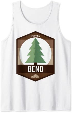 Anstecknadel mit Bieber oder Douglasie, Tannenbaum, Kiefernholz Tank Top