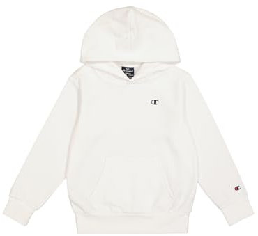 Champion Legacy Legacy Basics B - Ultralight Powerblend Fleece Felpa con Cappuccio, Bianco, 13-14 Anni Bambino FW23