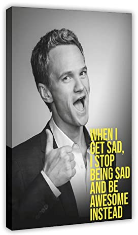 MOIT Barney Stinson Zitat Leinwand Poster Schlafzimmer Dekor Sport Landschaft Büro Zimmer Dekor Geschenkrahmen Stil 60 x 90 cm