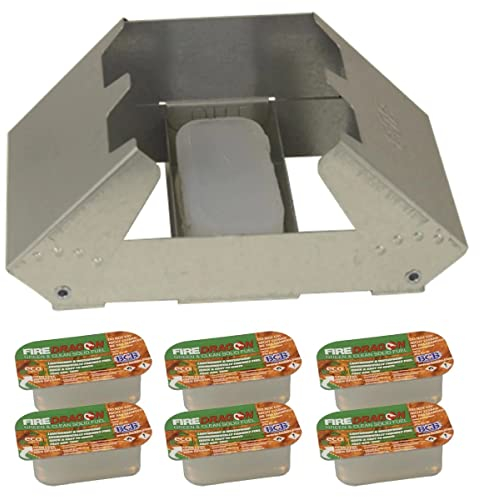 Z & N Trading Dragon Fuel Camp Stove Military Outdoors Cooker Cadet Scout Fishing camping DOE (1 x BCB Cooker + 6 Gel Fuel) Burner Windguard