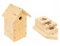 MAZUR Vogelfutterhaus DIY Naturholz | 14x17x26cm | Nistkasten | Vogelfutterspender | Vogelfutterstation | Vogelhaus | Vogelhäuschen | Wetterfest | Kleinvögel, Gartenvögel, Singvögel, Wildvögel