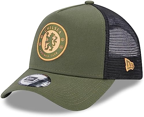 New Era Adjustable Mesh Trucker Cap - FC Chelsea Oliv