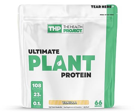 The Health Project - Ultimate Plant Protein with Digezyme | Vegan-Friendly, Muscle Recovery & Ehanced Digestion Support | SOYA-Free & Dairy Alternative | 66 Servings /2kg (Vanilla)