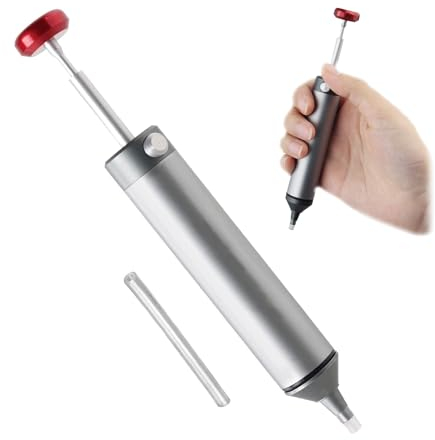 LNGJIN Pompe Dissaldanti, con 1 Ugello in Silicone, Solder Sucker Dissaldatore Manuale, Rimuovere la Saldatura Strumento Dissaldante, Rimuovere la Saldatura Pompa Dissaldante