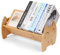 Hggzeg Bambus-Bücherregal für Kinder, kleines Schreibtisch-Bücherregal, Aufbewahrungsregal, einfacher Buch-Organizer für Kinderzimmer (Bambus)