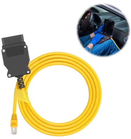 Abnaok Enet OBD2 Kabel, 2M Ethernet Interface Obd2, Schnittstellenkabel Codierung Programmierung Diagnose Anschlusswerkzeuge, ICOM ISTA + Bootmod3 Bimmercode F- Serie OBD2