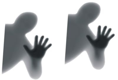 OSALADI 2St Halloween Scary Shadow Glasaufkleber halloween wanddeko halloween dekoration türdeko halloween Erdfarben Applikationen Wandgemälde Fenster 3d Wandaufkleber PVC