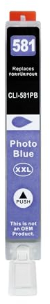 1 XXL Druckerpatrone kompatibel zu CLI-581 PB Fotoblau für Canon PIXMA TS8150 TS8250 TS8350 TS9150 TS8151 TS8152 TS8251 TS8252 TS8351 TS8352 TS9155