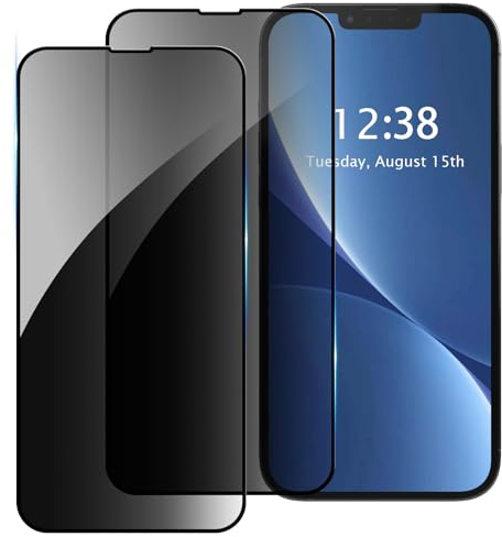 BARALARIQIU 2 Pièces Verre Trempé Anti-Espion Film pour iPhone 11 Pro Max/XS Max, Protecteur D'écran de Confidentialité, Film Protection Écran, Anti-Rayures, Sans Bulles