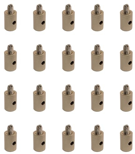 20X Motorcycle Brake Cable Nipple Screws Replacement Solderless Throttle Cable Nipple for Car Motorcycle Bicycle Metal Accessories