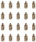 20X Motorcycle Brake Cable Nipple Screws Replacement Solderless Throttle Cable Nipple for Car Motorcycle Bicycle Metal Accessories