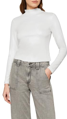 s.Oliver Damen 2156422 Langarmshirt mit Stehkragen (1er Pack)