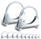 Tanstic Lot de 2 colliers de serrage en U 2-1/8 pour pot d'échappement - Colliers de serrage en U pour silencieux et tuyau