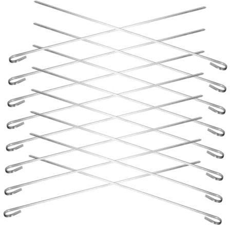 INOOMP 16pezzi Spiedini in Acciaio Resistente Per Barbecue Antiscivolo Resistenti Alla Temperatura Per Carne Verdure Spiedini Di Agnello Pollo Utilizzabili All Aperto Cucina