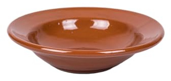 Plato ondo de barro de 24cm aprox