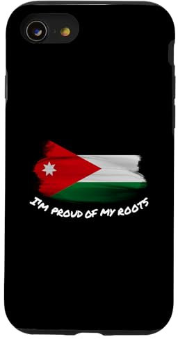 I'm Proud of My Roots – Vintage Jordan-Flagge, patriotisch Hülle für iPhone SE (2020) / 7 / 8