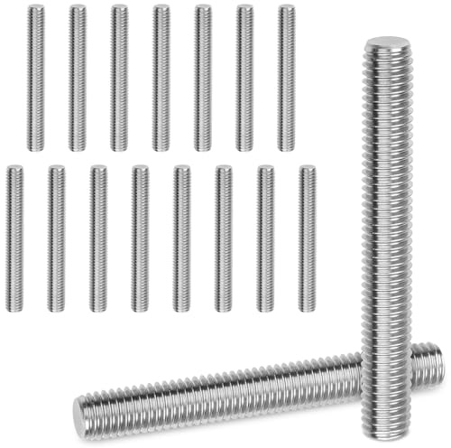 15 Stück Gewindestange M8x60mm Gewindestangen Edelstahl 304 A2 V2A Vollgewinde Gewindestäbe Volles Gewinde Stab Gewindestifte für Industrie Schraubverbindungen Geräte