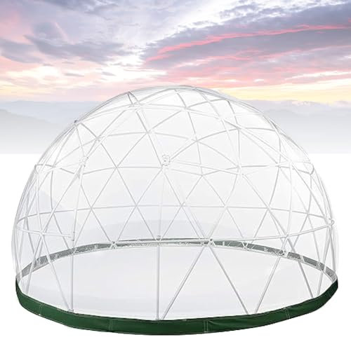 Tenda da giardino a cupola, impermeabile, trasparente, in TPU, per patio e sala da pranzo (telaio non incluso)