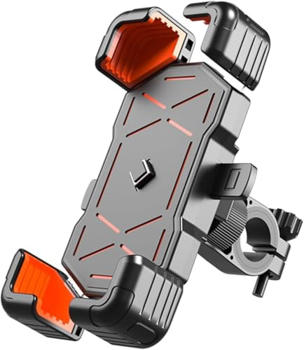 OKIIO Soporte Telefono Movil Moto Desmontable para BMW S1000RR S1000 RR S 1000 RR, Soporte Movil Moto AntivibracióN Retrovisor, Soporte Telefono Moto Regulacion 360º, Accesorios