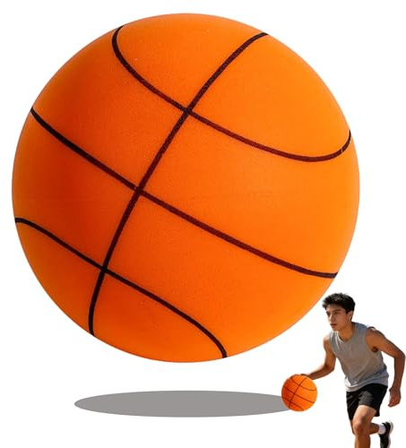 KWHSUN Silent Basketball Größe 7,Airless Schaumstoffball Leise Indoor & Outdoor,Basketball für Kinder und Erwachsene, Geräuschloser Trainingsball ohne Lärm
