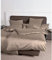 Janine Mako Satin Bettwäsche Uni Colors 135 x 200 cm Taupe