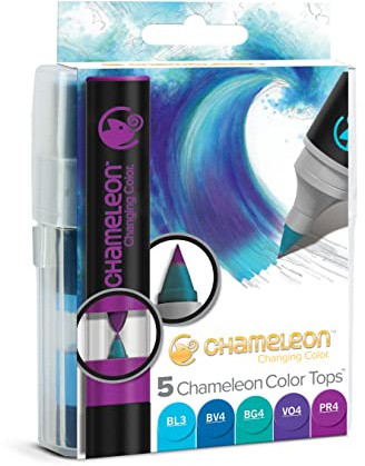 Chameleon Art Products - 5 Color Tops; Farbe zu farbmischungen; Kühle Töne