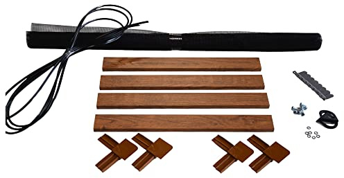 Fliegengitter- Insektenschutz- Alu- GOLDEICHE optimal für Rolläden- Insektenschutzgitterfarbe SCHWARZ (80cm x 100cm, + 13mm)