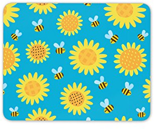 Destination Vinyl Ltd Pretty Sunflowers Mouse Mat Pad - Flower Bee Bees Mum Aunty Gift Computer #13173