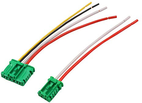 YAOPEI 2pcs Prise de Câblage Electrique 6441.L2 pour Scenic 2 207 Mégane 2 CC Modus Twingo C5 C3 1007 C2 406 607 Chauffage Résistance 6441L2