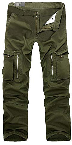 Celucke Cargohose Herren Pure Vintage Cargo Hose mit 7 Taschen, Männer Freizeithose Chinos Militär Army Feldhose