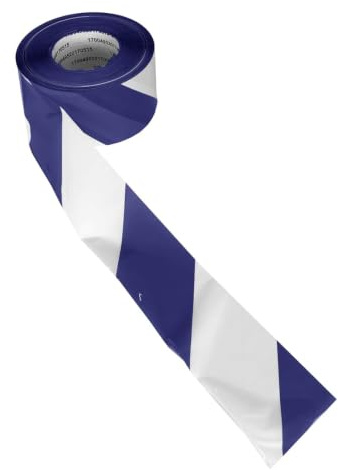 RS PRO Hochdichtes Polyethylen Absperrband Weiß, Blau Typ Absperrband, Stärke 0.025 mm, 75mm x 500 m