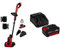 Einhell Power X-Change 18V Cordless Patio Cleaner Brush With Battery And Charger - Wet And Dry Cleaning Of Stone, Wood And Artificial Turf - PICOBELLA Cleaning Brush Electric + 4.0Ah Starter Kit