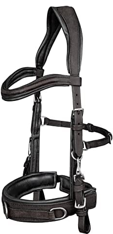 WALDHAUSEN Lederkappzaum, Anatomic, schwarz, VB