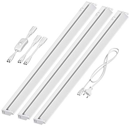 ledscom.de LED Unterbau-Leuchte LIWO 91cm, schwenkbar, mit Schalter, 41,9379W, je 1444lm, warmweiß, 3er Set