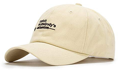 Herren Kappe Hut Neue Einfarbige Mütze Streetwear Papa Hüte Für Männer Frauen Gelb Orange Buchstaben Stickerei Sonnenschirm Baseball Cap-Beige_Baseball_Cap_56-62Cm