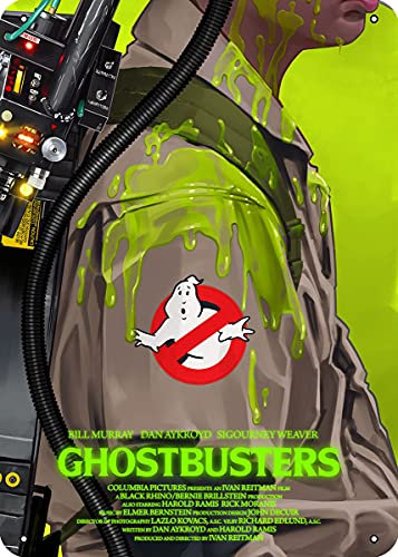 Mzzxpt Ghostbusters Poster Slime Ghostbusters Metall-Blechschild, 30,5 x 20,3 cm, Wandkunst, 20,3 x 30,5 cm