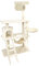 WilTec Arbre à Chat Beige Sisal 141cm Arbre d’Escalade Arbre de grattage Jeux Ludique Animal Domestique