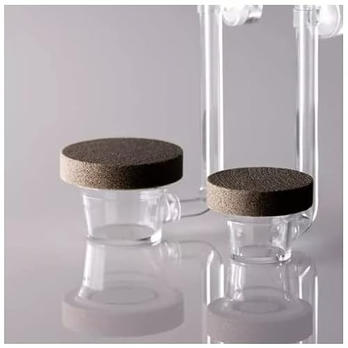 Twinstar Aquarium Luftdiffusor L | Fish Tank Nano Bubble Stone Kit mit Steuerventil Leise Super High Dissolved Oxygen Diffuser | Super Tiny Bubbles für Aquarium und Hydrokultur