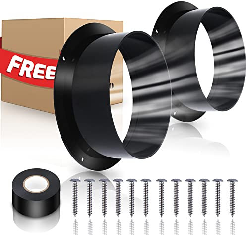 4 Inch Duct Flange,Duct Connector Flange 4 Inch （2Pack）