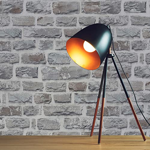 TADESSI Tapete Steinoptik Tilo M1-No.161 Vliestapete Grau Steintapete Steinwand für Wohnzimmer Schlafzimmer Küche