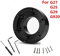 For Logitech G29 G920 G923 13 Inch Steering Wheel Adapter Plate 70mm Pcd Racing Car Game Modification (Black)