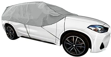 Z4L Autoabdeckung Halbgarage für Winter Sommer Herbst Scheibenabdeckung SUV geeignet für Hyundai Santa Fe ab 2006